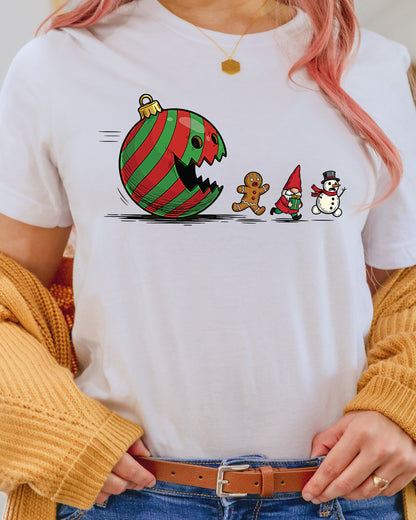 Christmas Ornament Ball Funny Gnome DTF Transfer, Holiday Heat Press Design, Xmas Shirt Print, UV DTF Sticker, Funny Christmas Gift