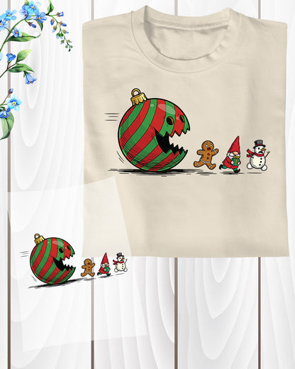 Christmas Ornament Ball Funny Gnome DTF Transfer, Holiday Heat Press Design, Xmas Shirt Print, UV DTF Sticker, Funny Christmas Gift