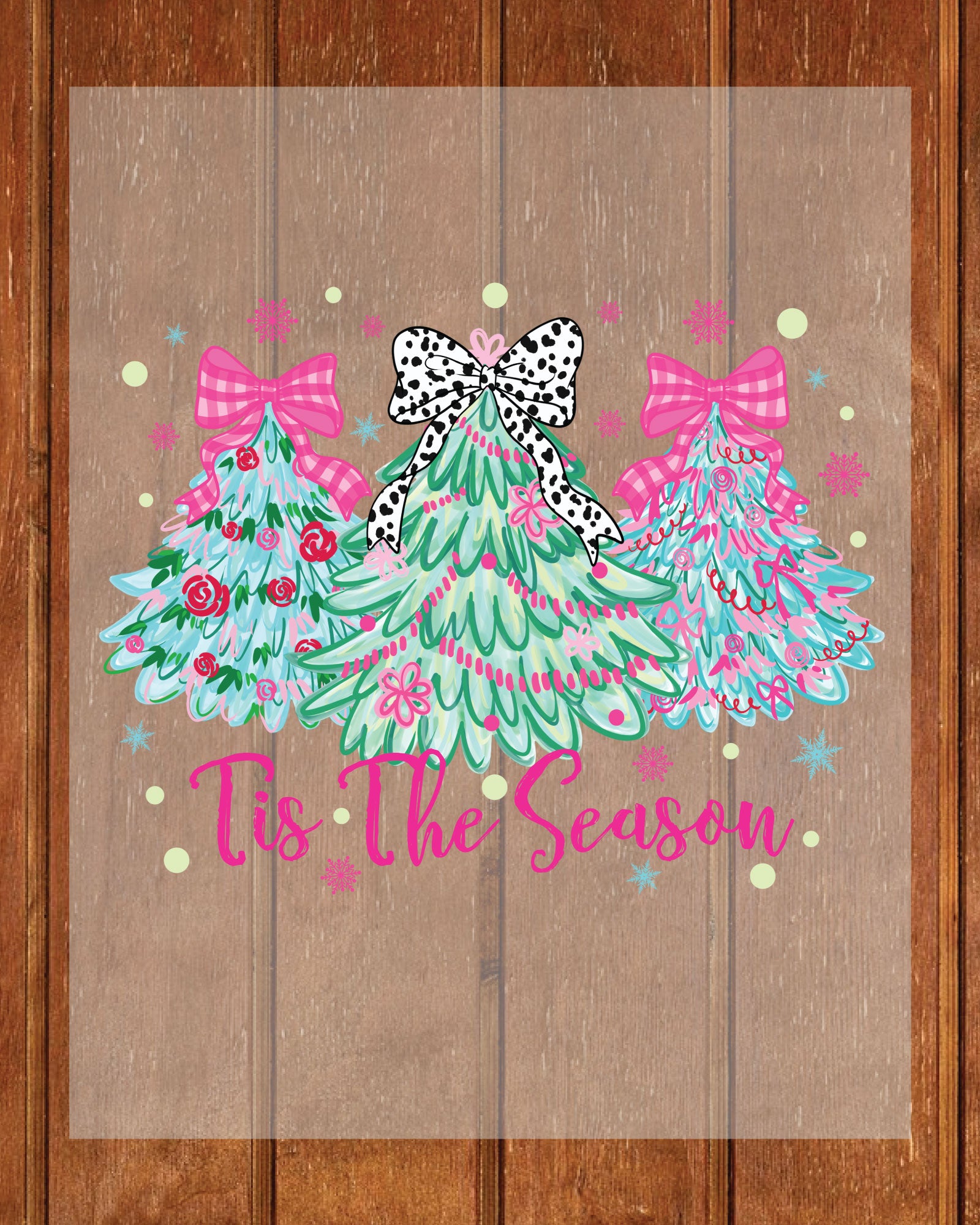 Christmas Pastel Tree  DTF Transfers
