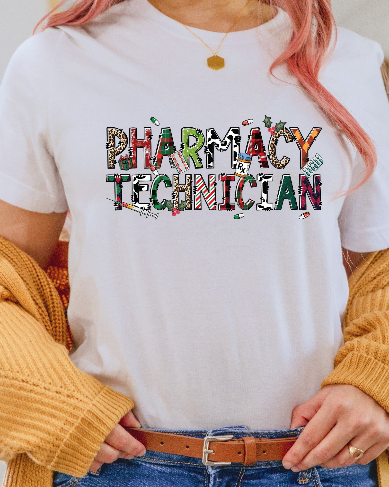 Christmas Pharmacy Technician DTF Transfer