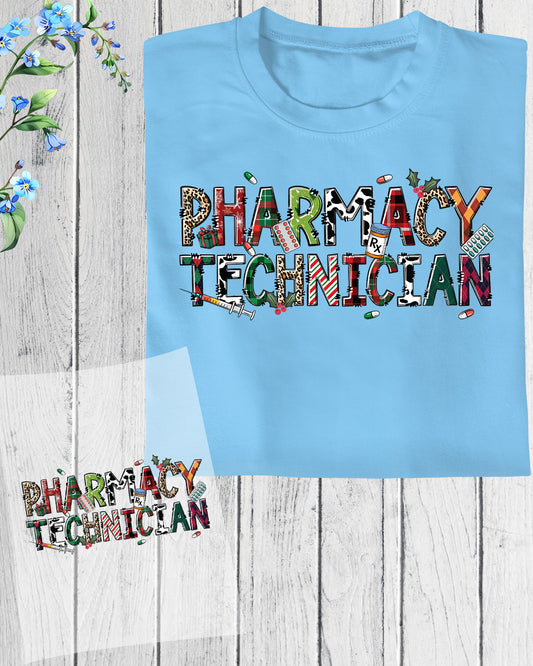 Christmas Pharmacy Technician DTF Transfer