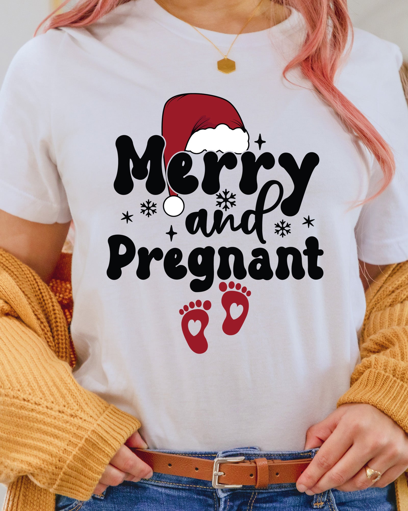 Christmas Pregnancy DTF Transfer
