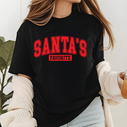 Christmas Sweatshirt, Santas Favorite Christmas Sweatshirt, Festive Holiday Shirts, Womens Christmas Top, Funny Christmas Tees
