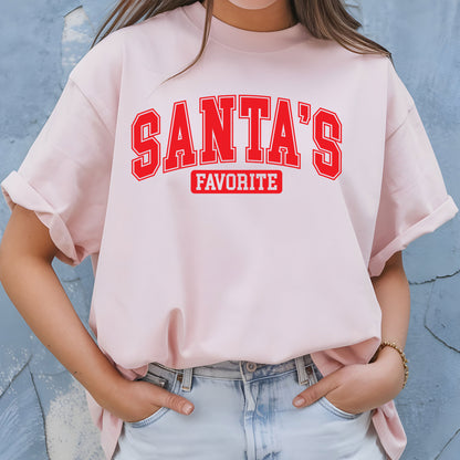 Christmas Sweatshirt, Santas Favorite Christmas Sweatshirt, Festive Holiday Shirts, Womens Christmas Top, Funny Christmas Tees