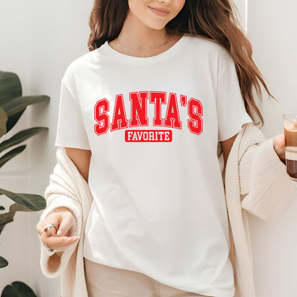 Christmas Sweatshirt, Santas Favorite Christmas Sweatshirt, Festive Holiday Shirts, Womens Christmas Top, Funny Christmas Tees