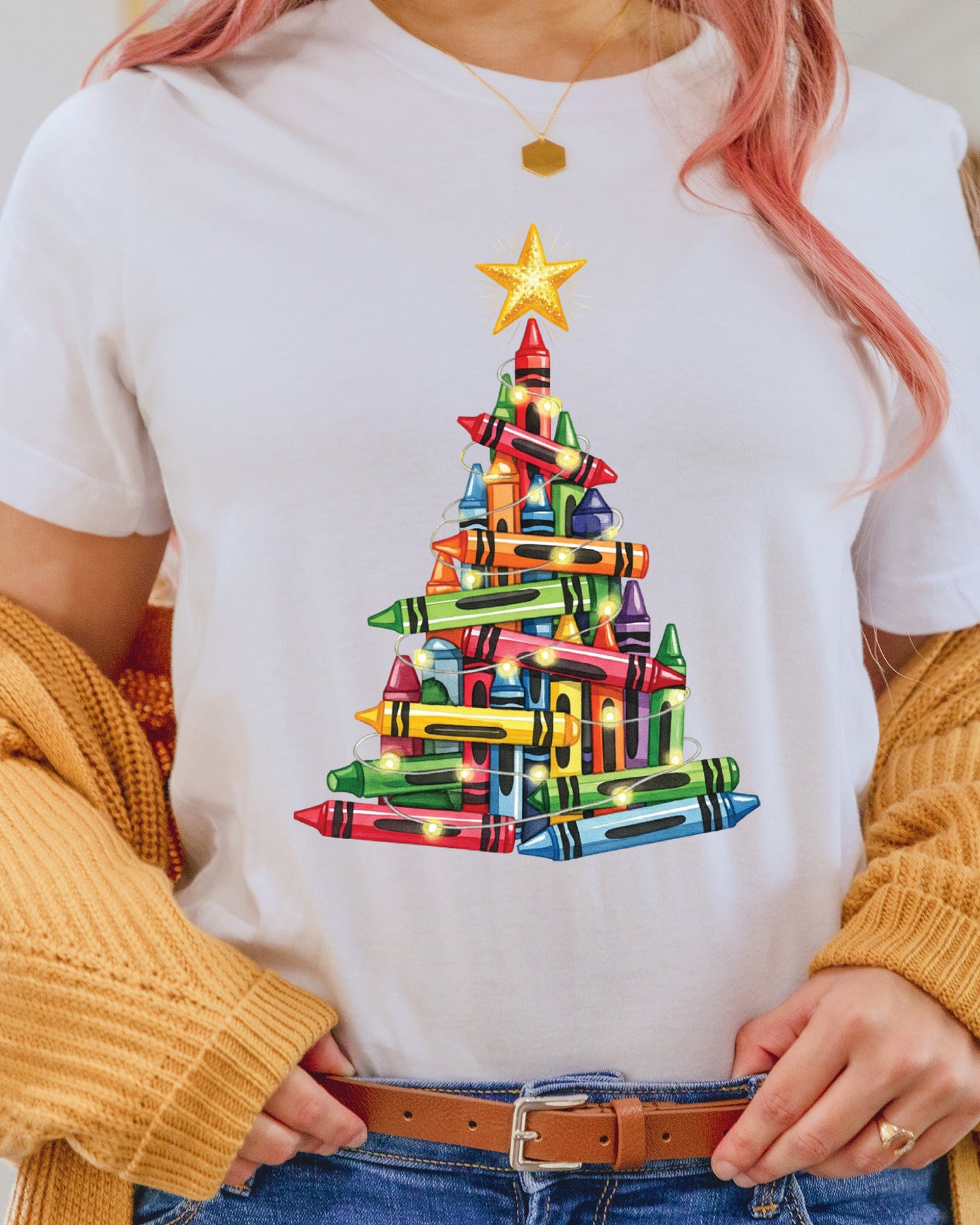 Christmas Tree Pencils Teacher Gift DTF Transfer