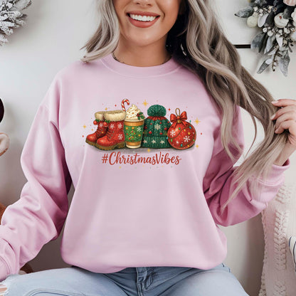 Christmas Vibes Cocoa DTF Transfer, Holiday Heat Press Design, Xmas Shirt Print, UV DTF Sticker, Cozy Christmas Gift Idea