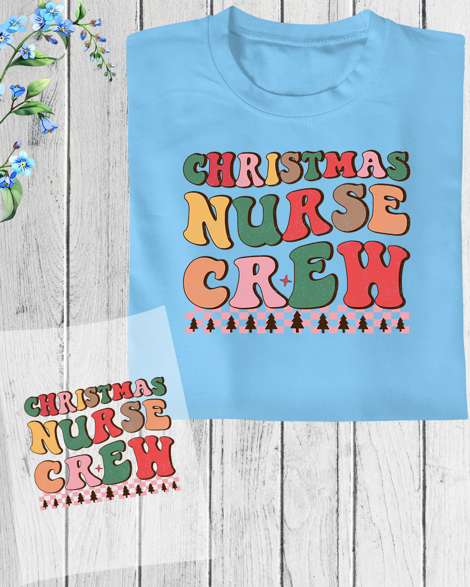 Christmas Nurse Crew DTF Transfer Film
