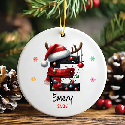 Personalized Letter Name Christmas Ornament
