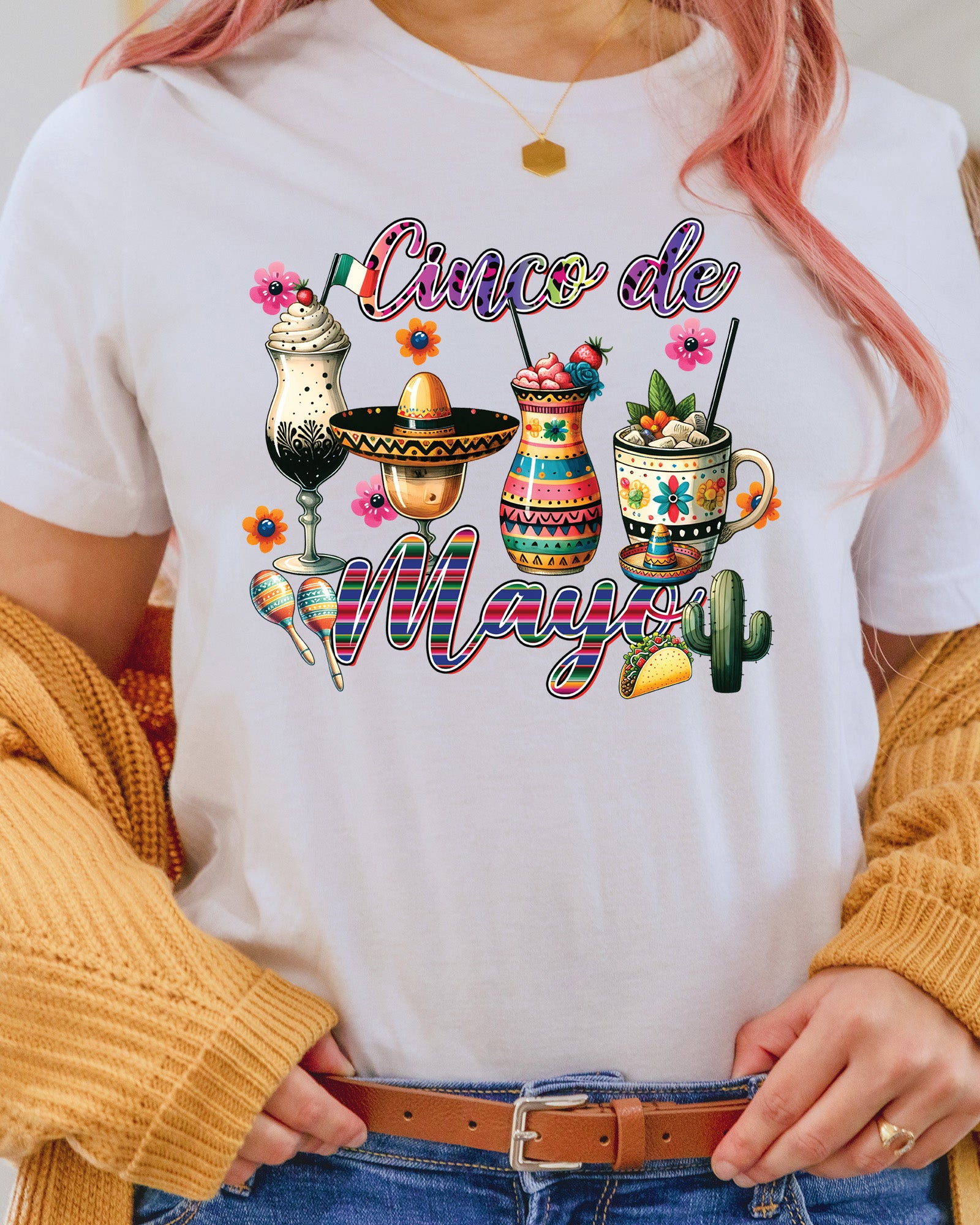 Cinco De Mayo Coffee Cups DTF Transfer