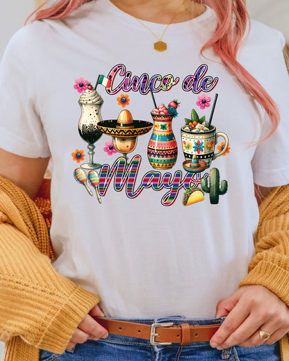 Cinco De Mayo Coffee Cups DTF Transfer