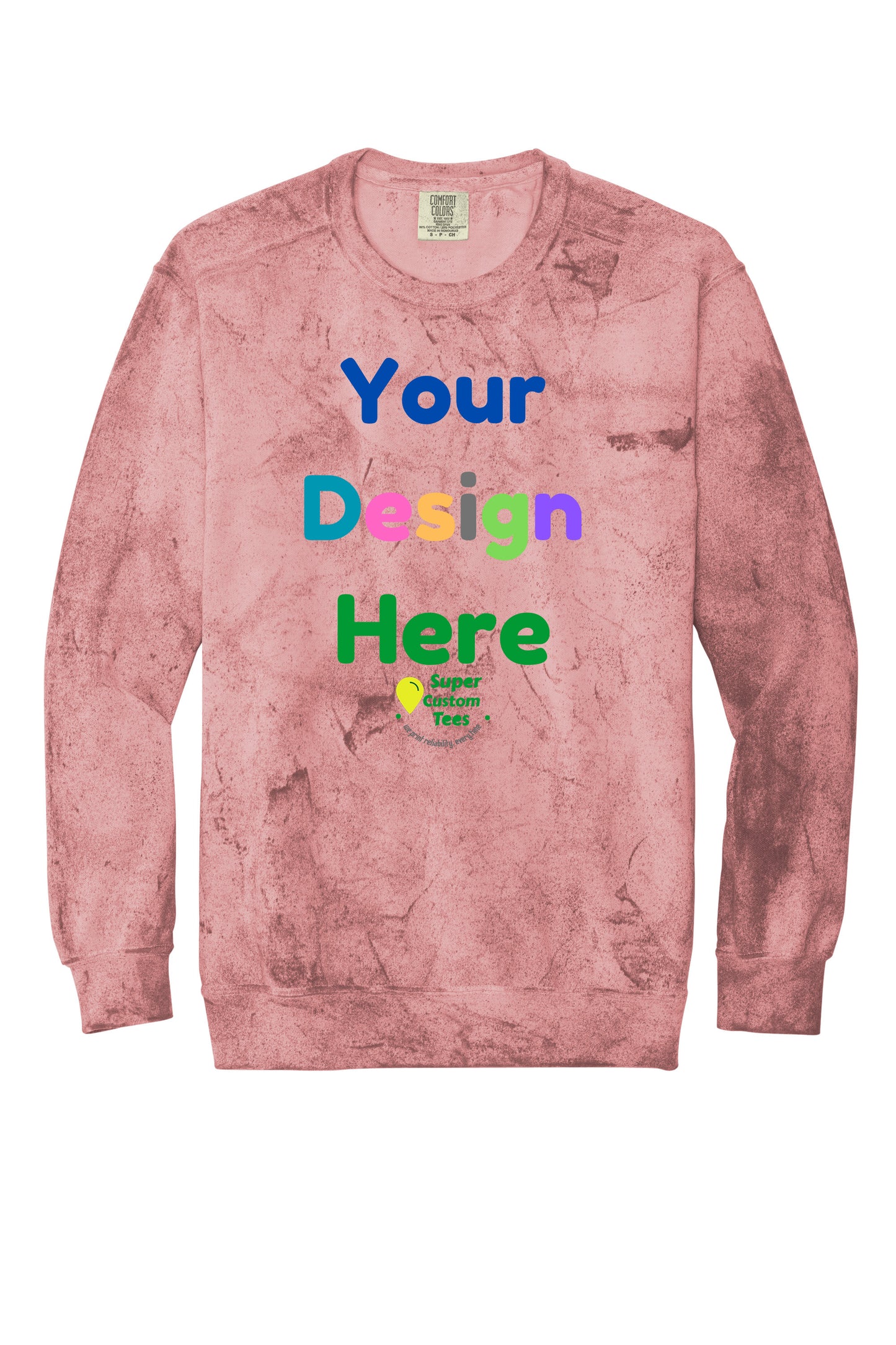 Comfort Colors CC1545 - Unisex Color Blast Crewneck Sweatshirt