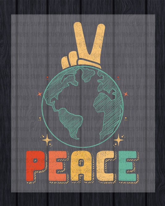 Climate Change Awareness DTF Transfer Ready to Press