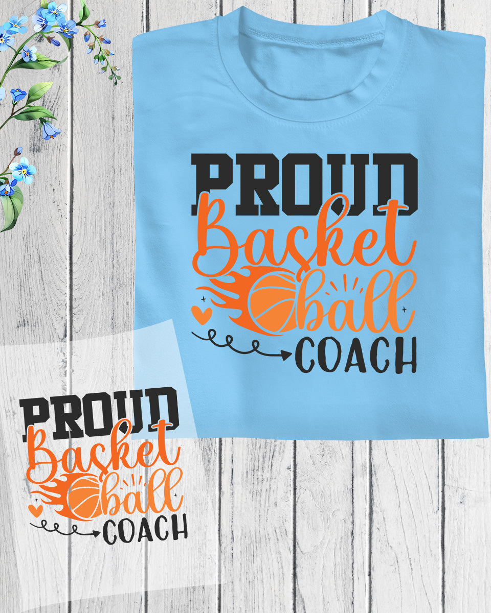 Proud Basketball Coach DTF Transfer Film