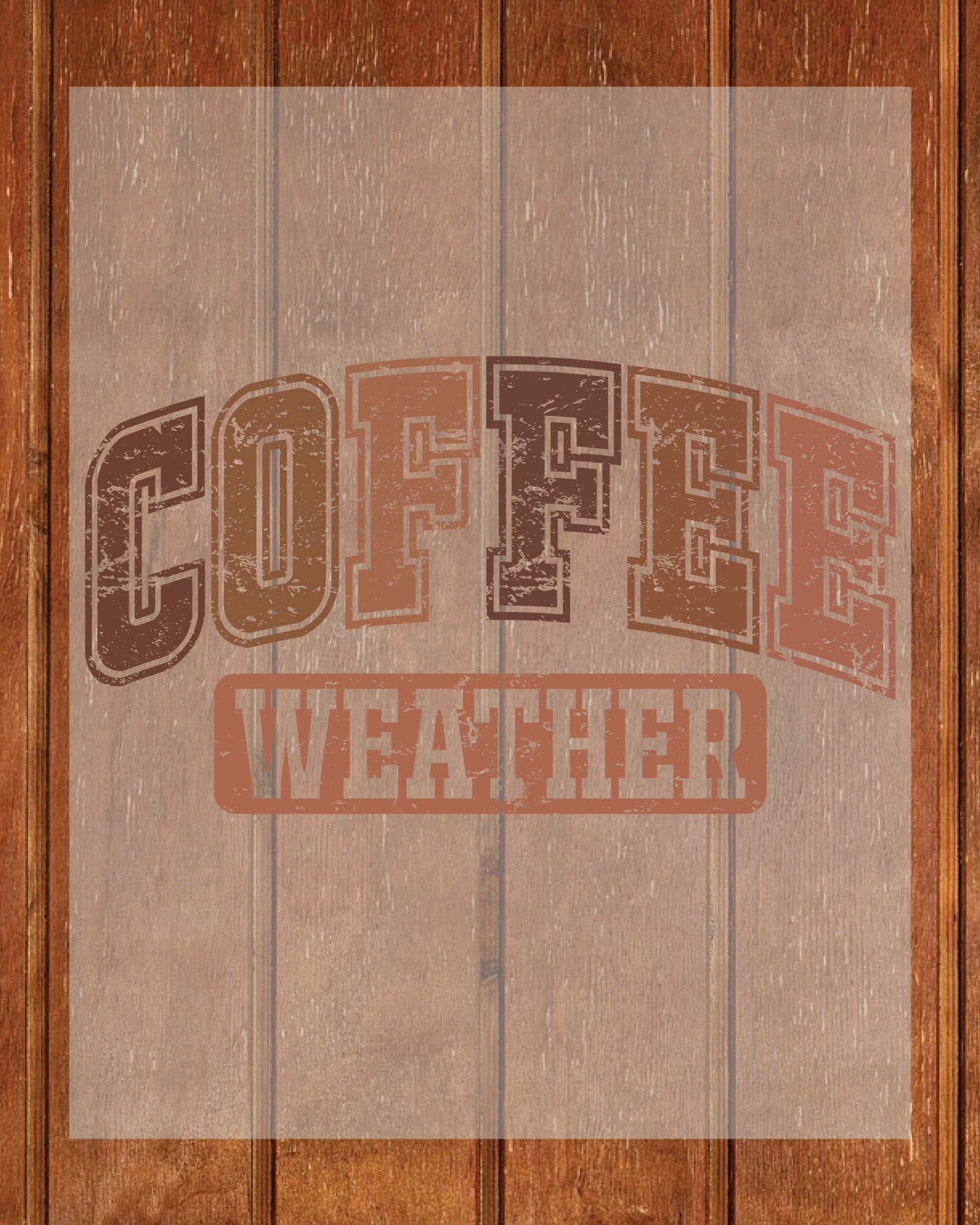 Coffee Weather Cozy Season Fall DTF Transfer