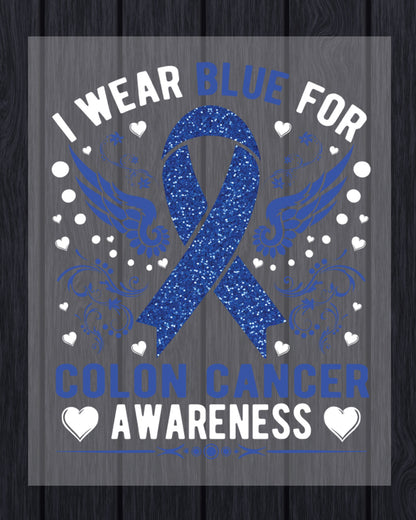 Colon Cancer Ready to Press DTF Transfer