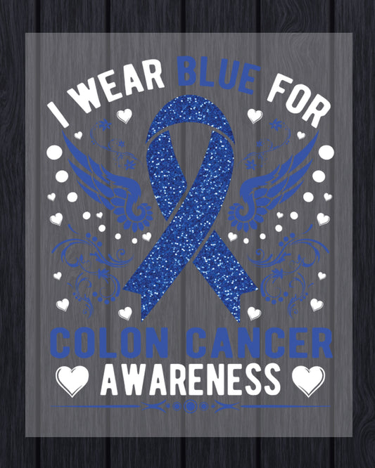 Colon Cancer Ready to Press DTF Transfer