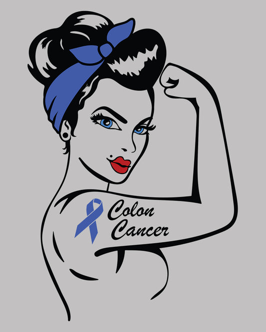 Colon Cancer Ladies DTF Transfer Film