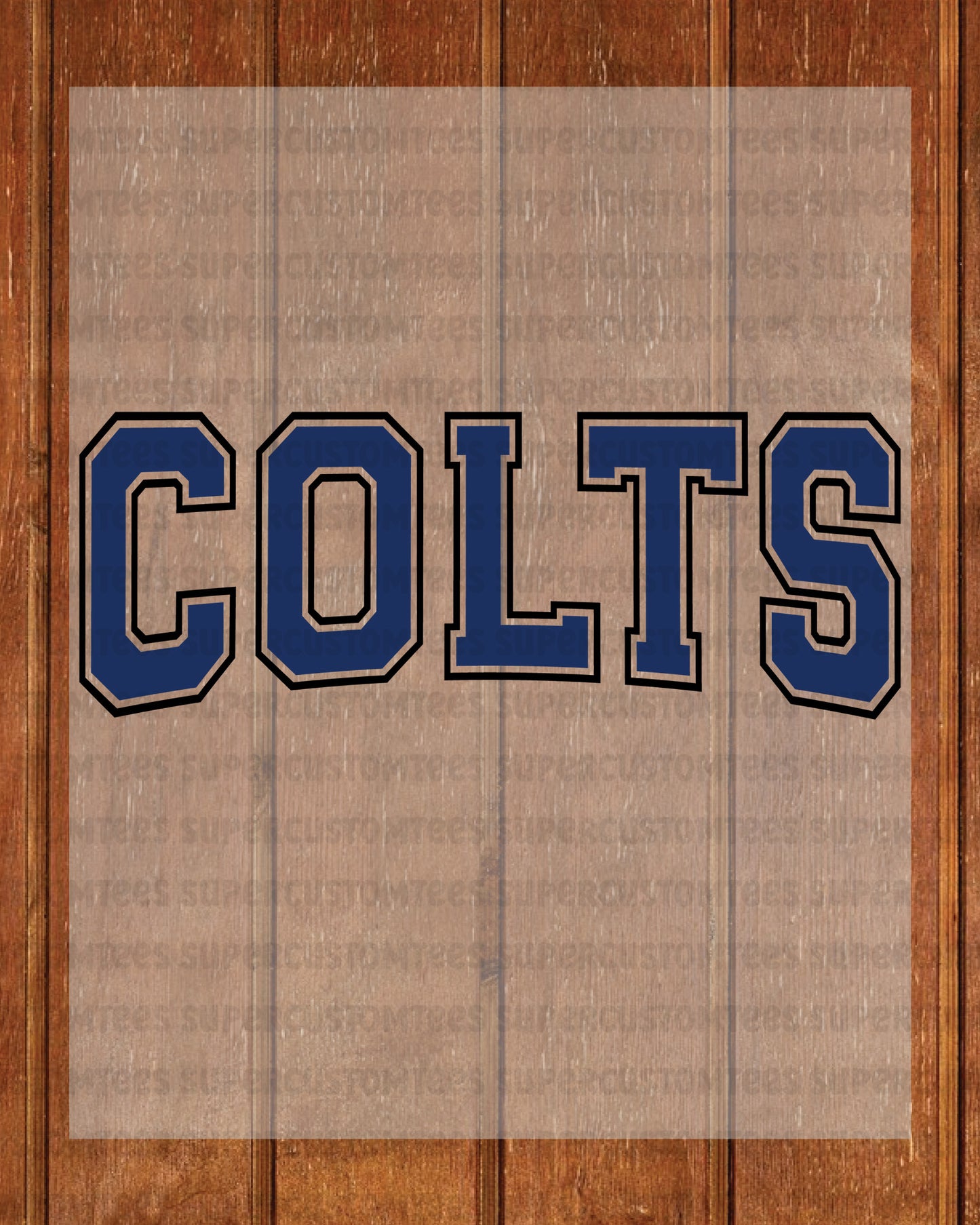 Colts DTF Transfer Ready to Press