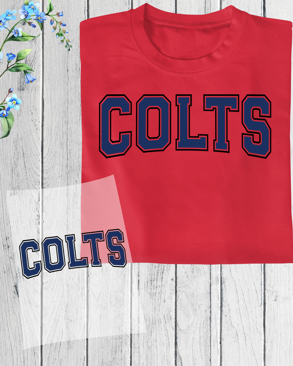 Colts DTF Transfer Ready to Press