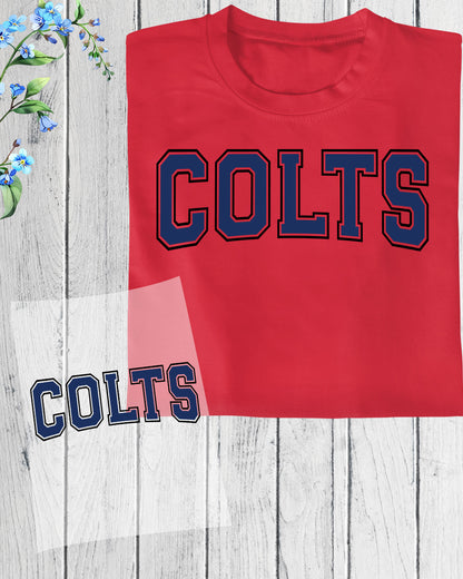 Colts DTF Transfer Ready to Press