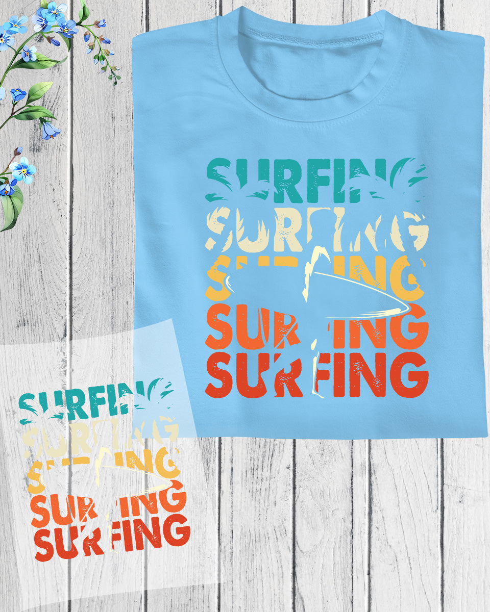 Surfing Gift for Friend DTF Transfer Sheets