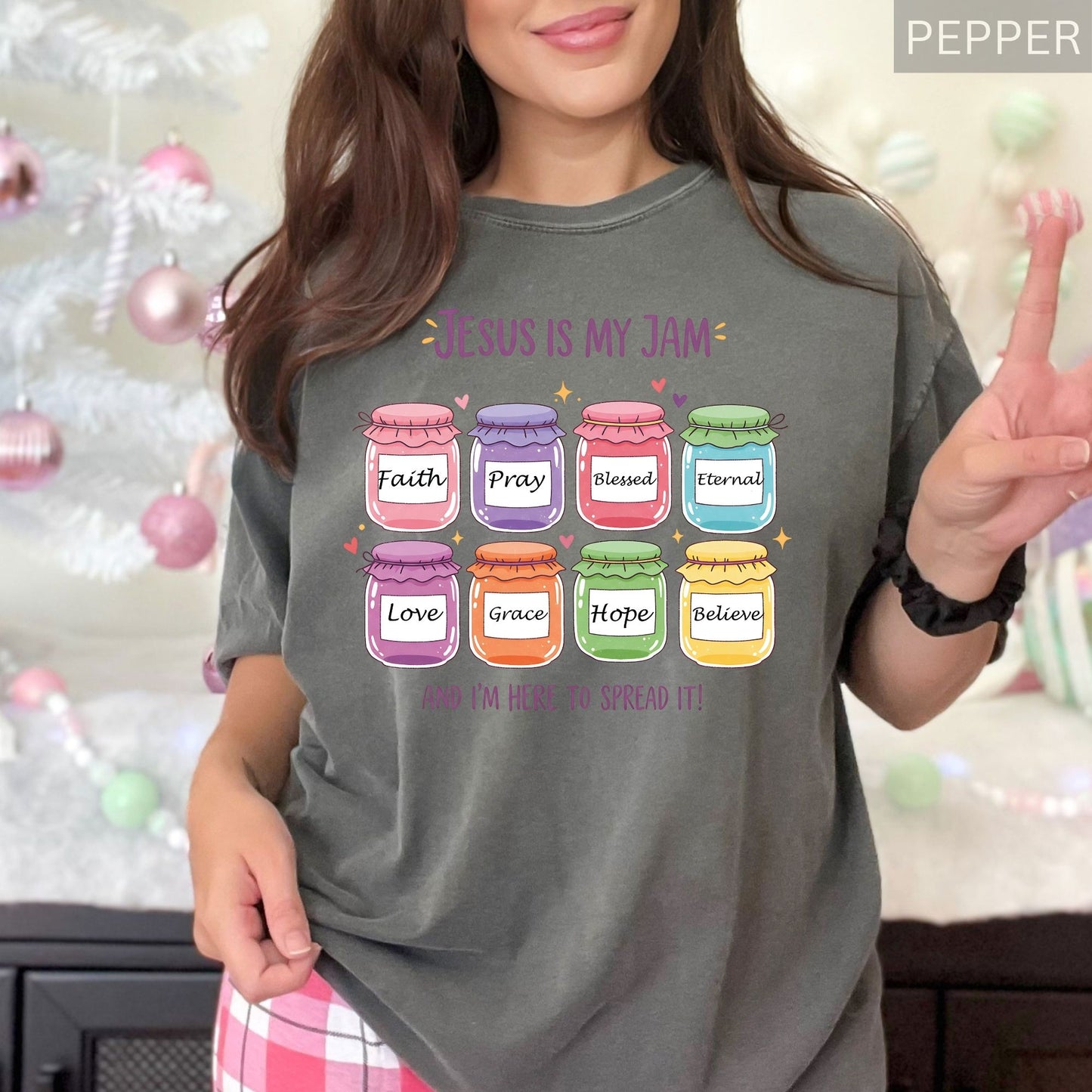 Comfort Colors® Christian Shirt Jesus Is My Jam Tees Funny Jesus Christian Mom Gift Religious Bible Verse Shirts