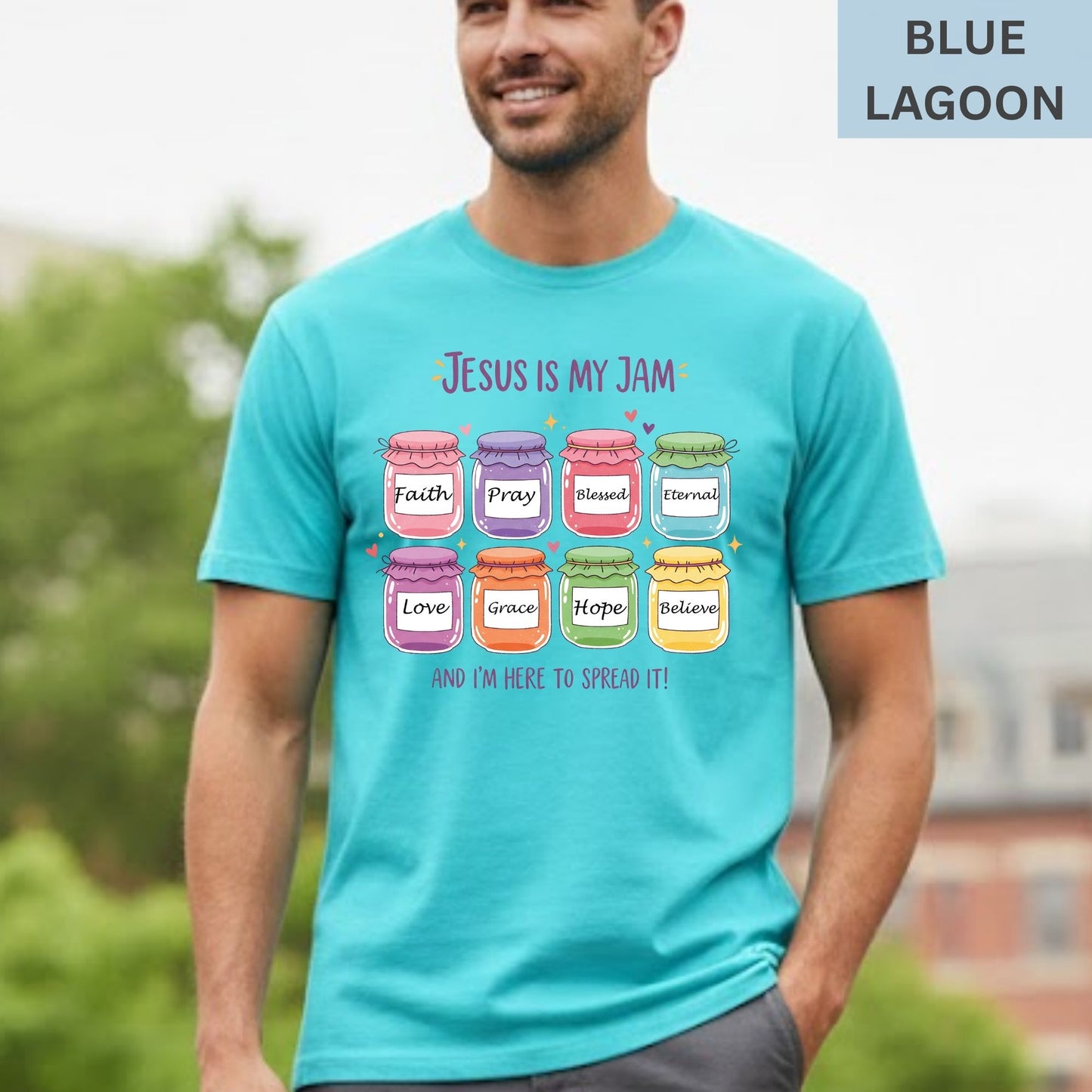 Comfort Colors® Christian Shirt Jesus Is My Jam Tees Funny Jesus Christian Mom Gift Religious Bible Verse Shirts