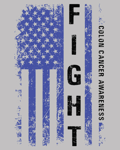Fighter Colon Cancer Awareness DTF Transfer Film