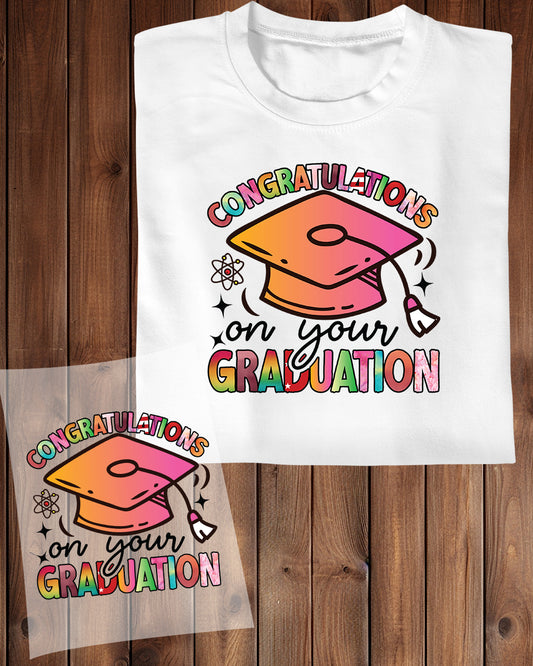 Congratulations On Your Graduations DTF Transfer Film
