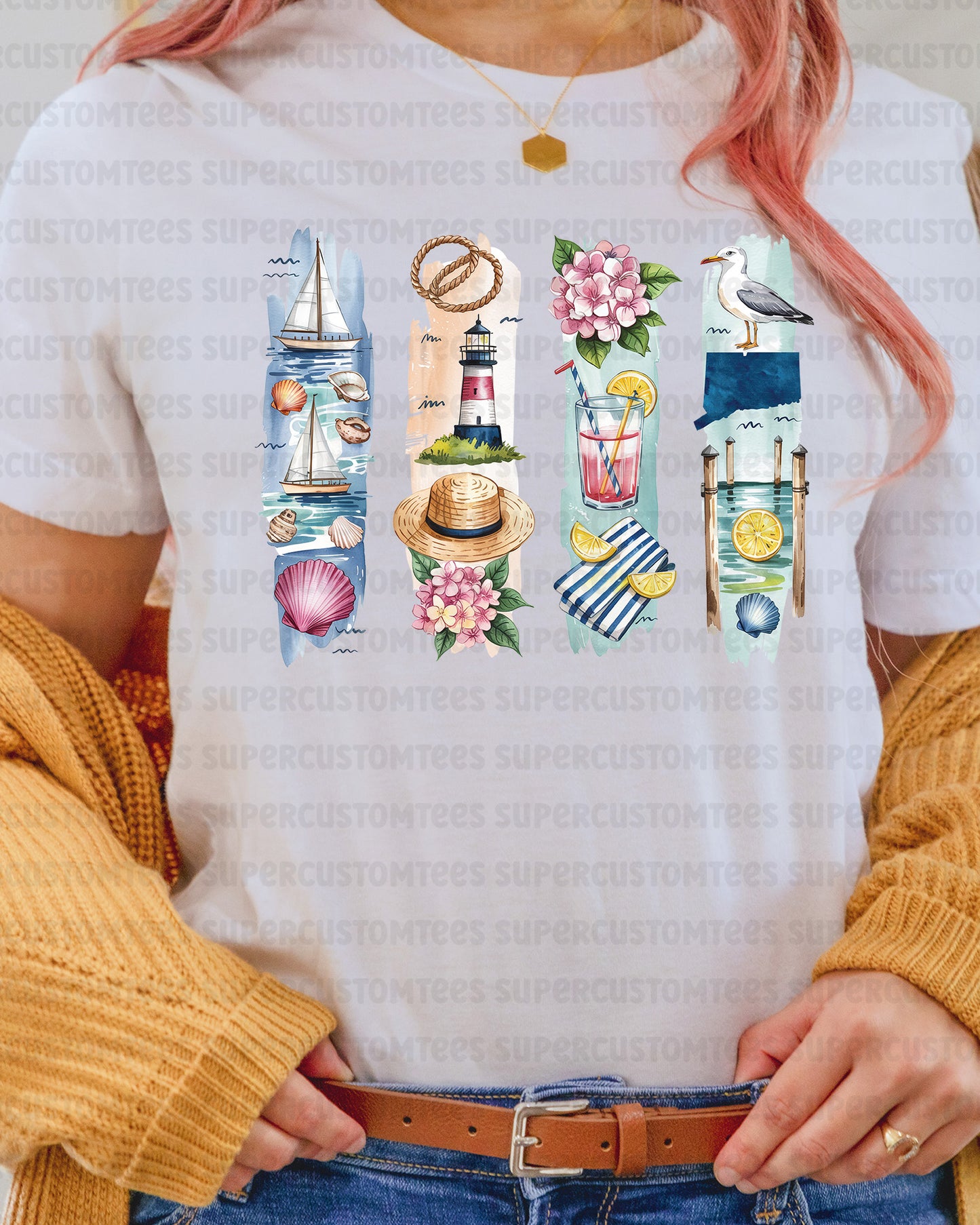 Connecticut DTF Transfer Ready to Press