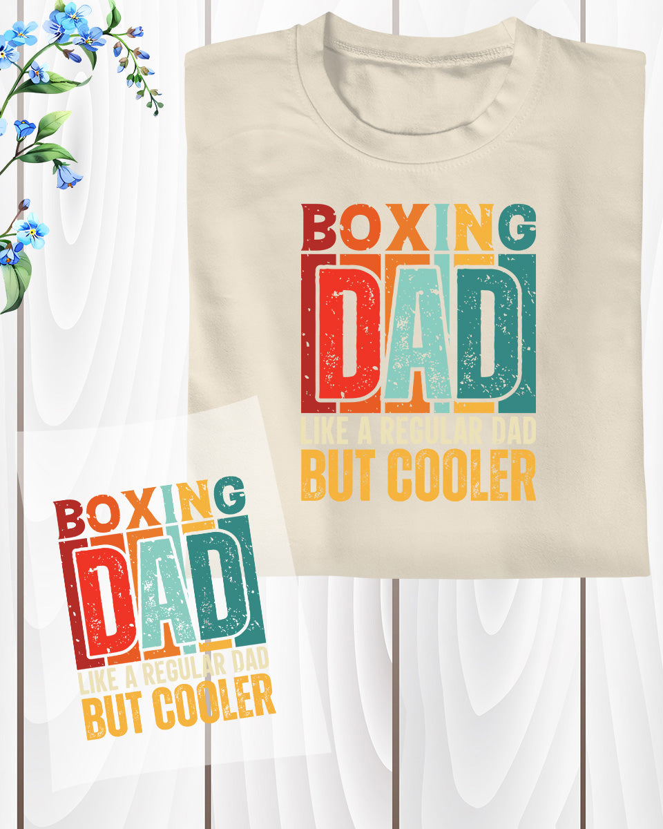 Boxing Dad Funny Fathers Day DTF Transfer Film