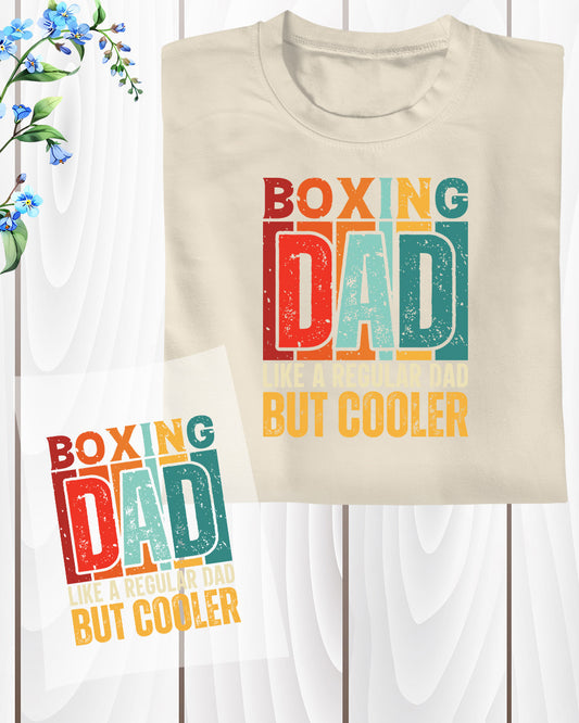 Boxing Dad Funny Fathers Day DTF Transfer Film