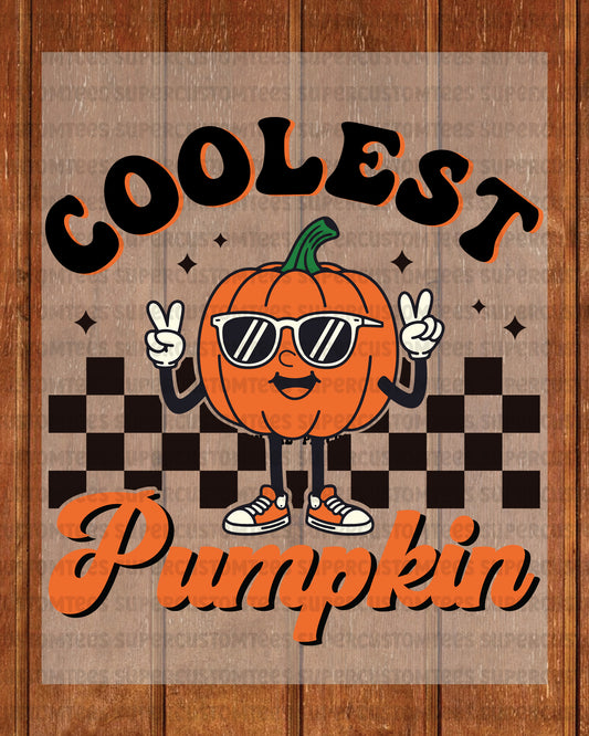 Coolest Pumpkin in the Patch Fall Season DTF Transfer