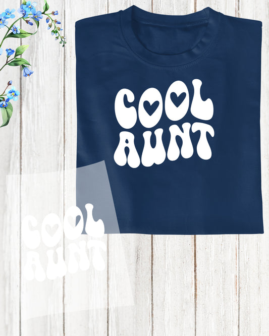 Cool Aunt T Shirt DTF Transfer