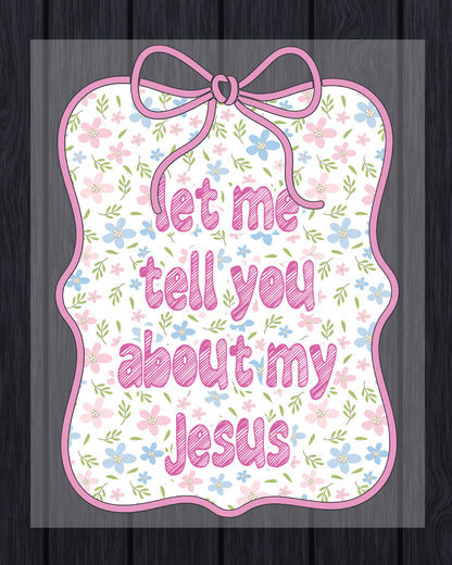 Coquette Christian DTF Transfer