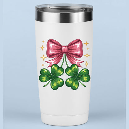 Coquette Clover Bow DTF Transfer ready to Press