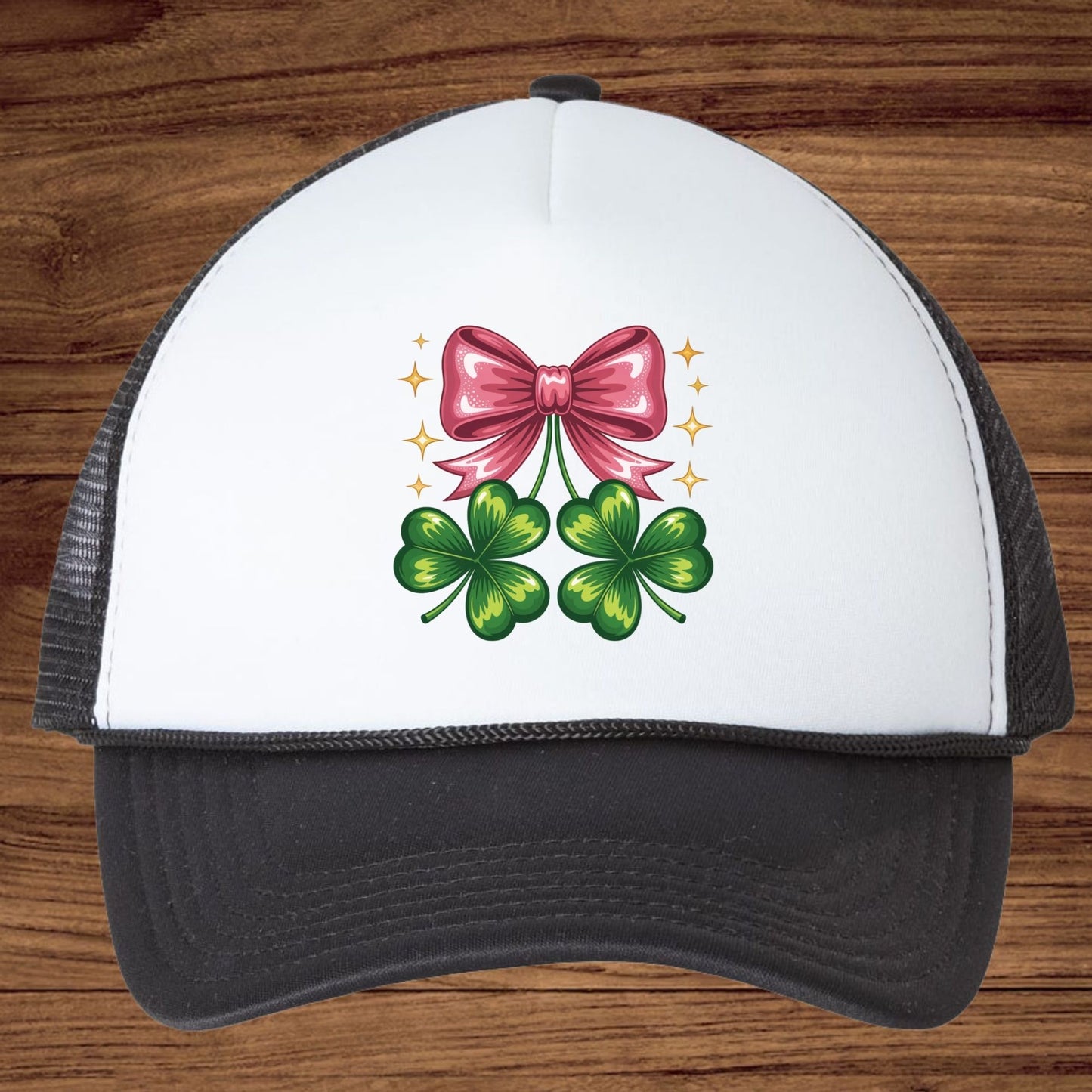 Coquette Clover Bow DTF Transfer ready to Press