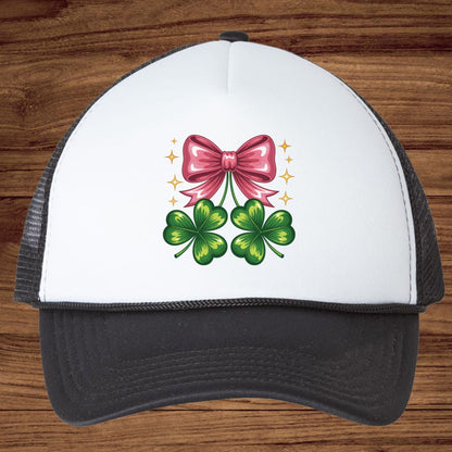 Coquette Clover Bow DTF Transfer ready to Press