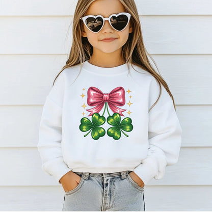 Coquette Clover Bow DTF Transfer ready to Press