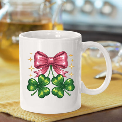 Coquette Clover Bow DTF Transfer ready to Press