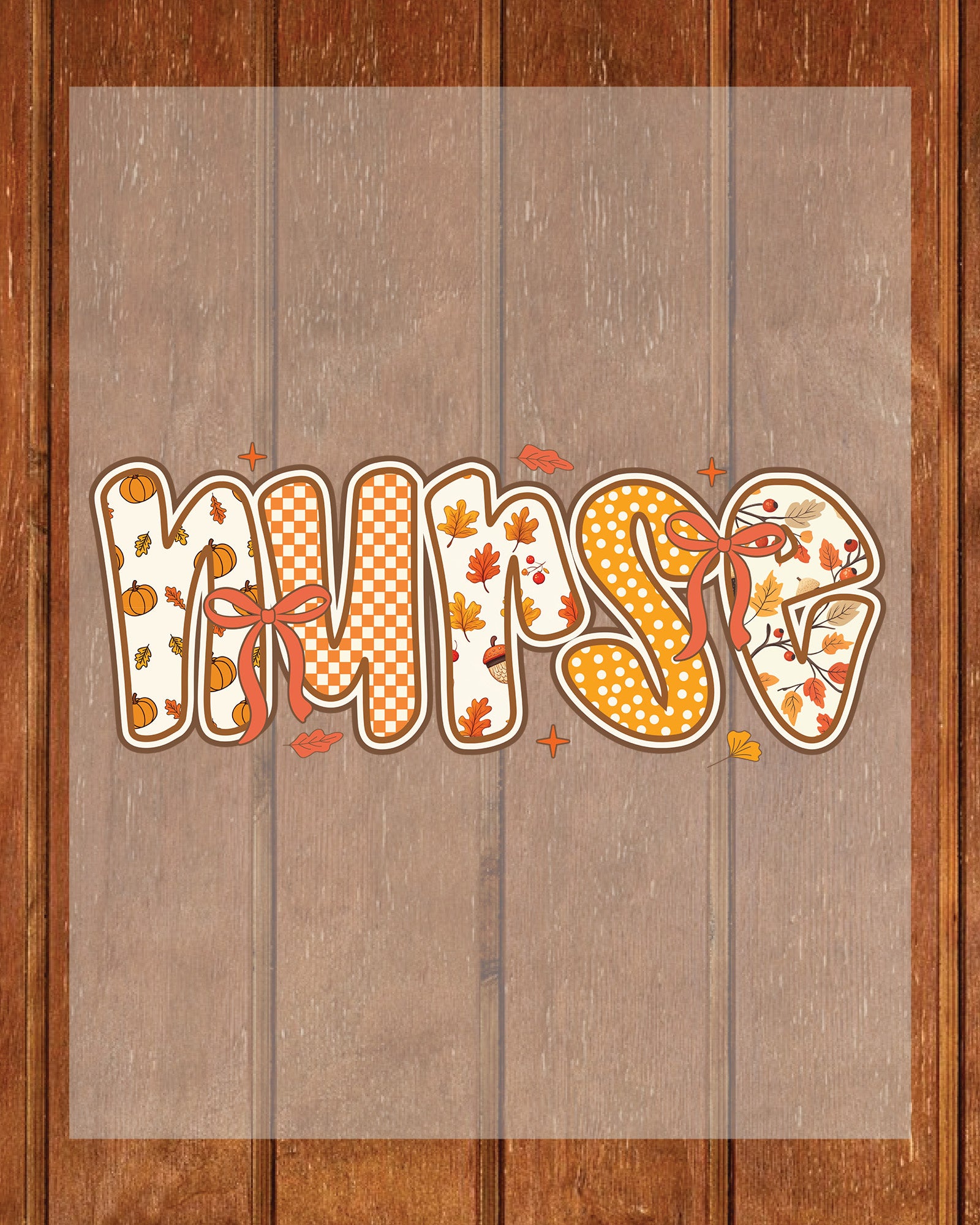 Coquette Fall Nurse Preppy Autumn Nurse DTF Transfer