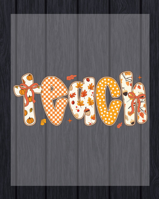 Coquette Fall Teacher Preppy Cozy Teach DTF Transfer