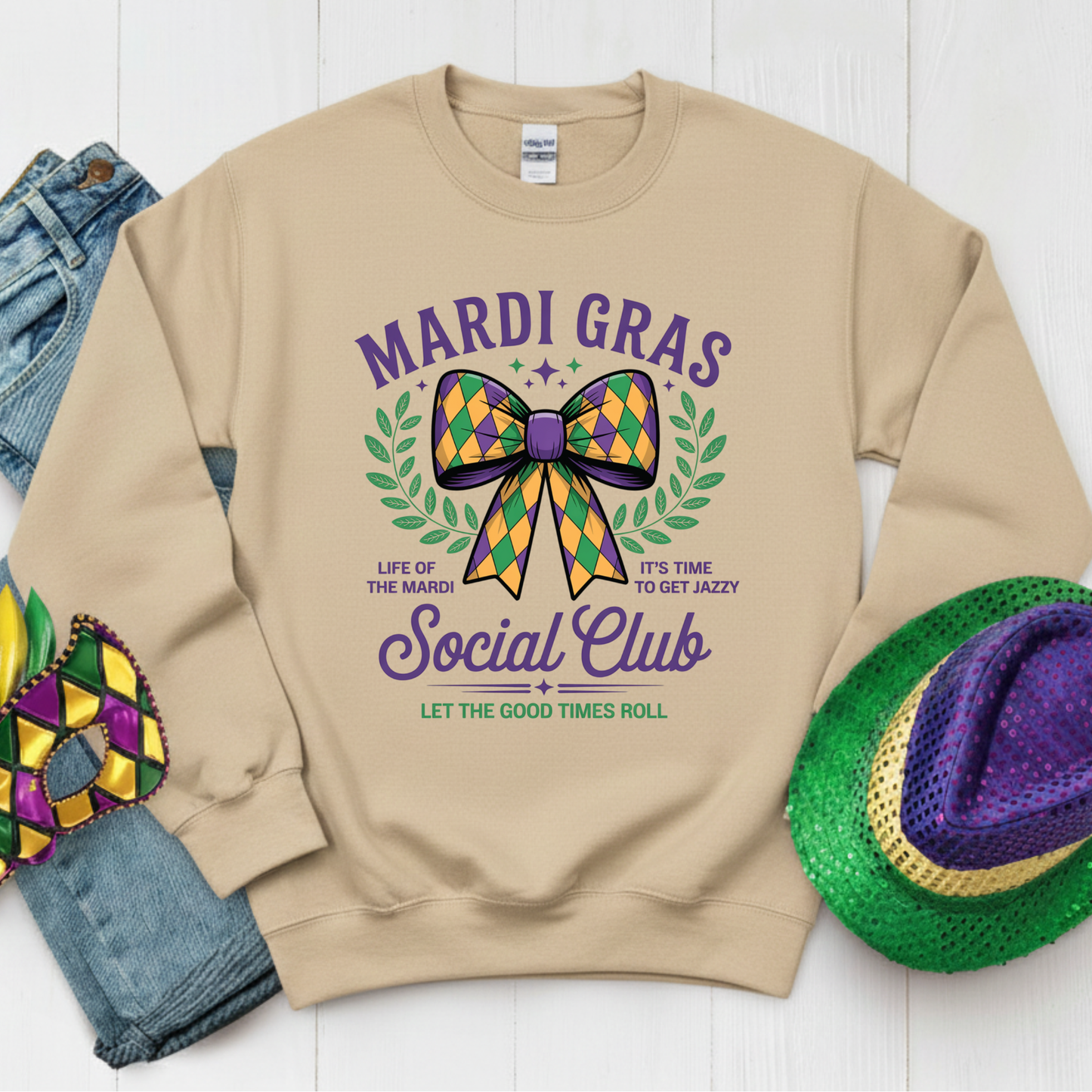 Coquette Mardi Gras Shirt New Orleans Parad Carnival Shirt for Family NOLA Festival Tees for Women Men and Kids Gifts