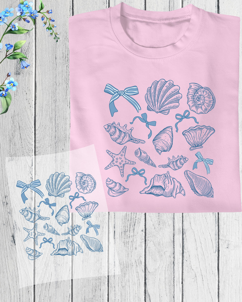 Coquette Seashell Heat Transfer