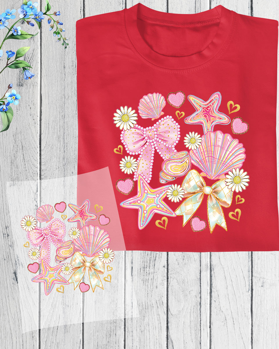 Coquette Summer Seashell DTF Transfer