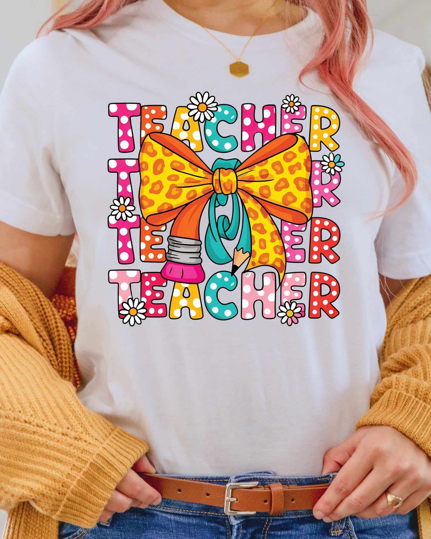 Coquette Teacher Back to School DTF Transfer