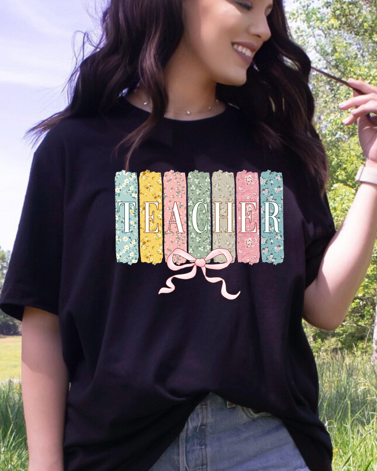 Coquette Teacher Wildflower DTF Transfer