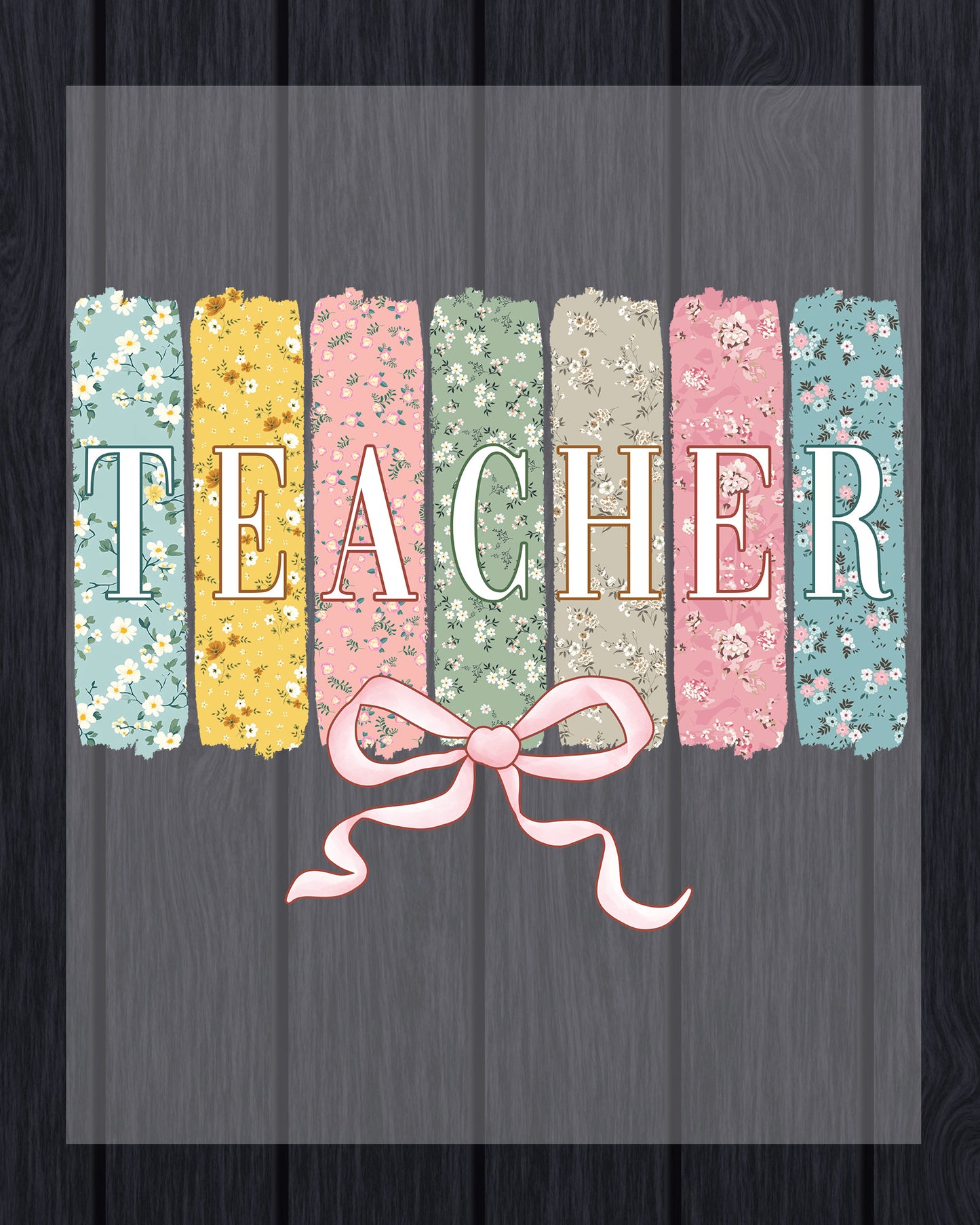 Coquette Teacher Wildflower DTF Transfer