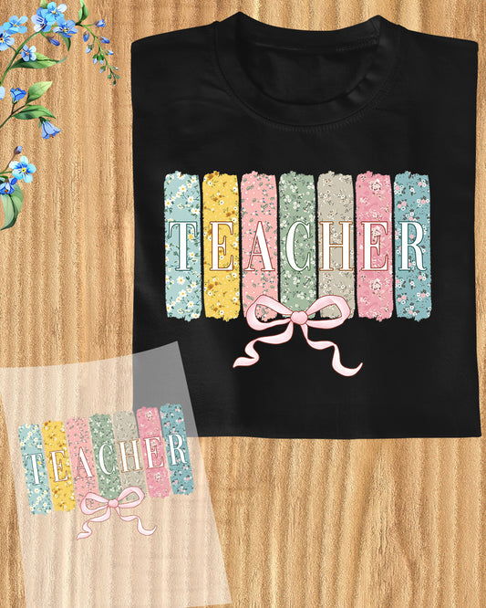 Coquette Teacher Wildflower DTF Transfer